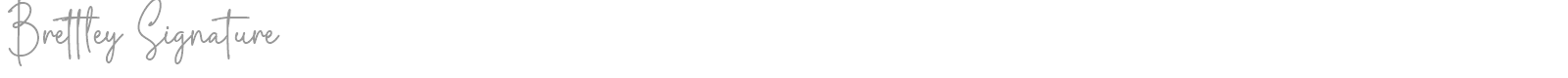 Brettley Signature font preview